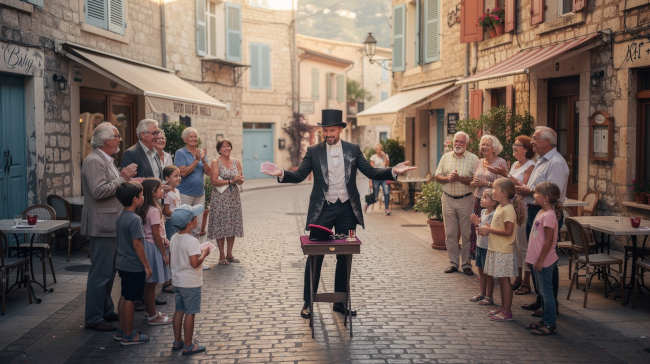 magicien à cannes
