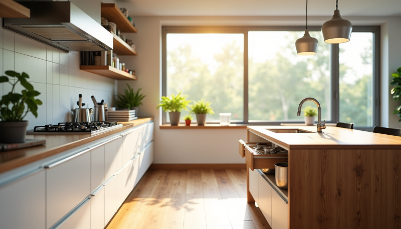 Idées astucieuses pour optimiser l'espace dans votre cuisine