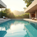 Plongez dans l'univers relaxant des piscines modernes