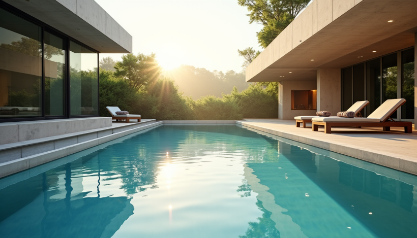 Plongez dans l'univers relaxant des piscines modernes