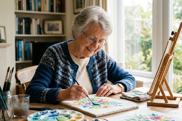 aquarelle pour seniors
